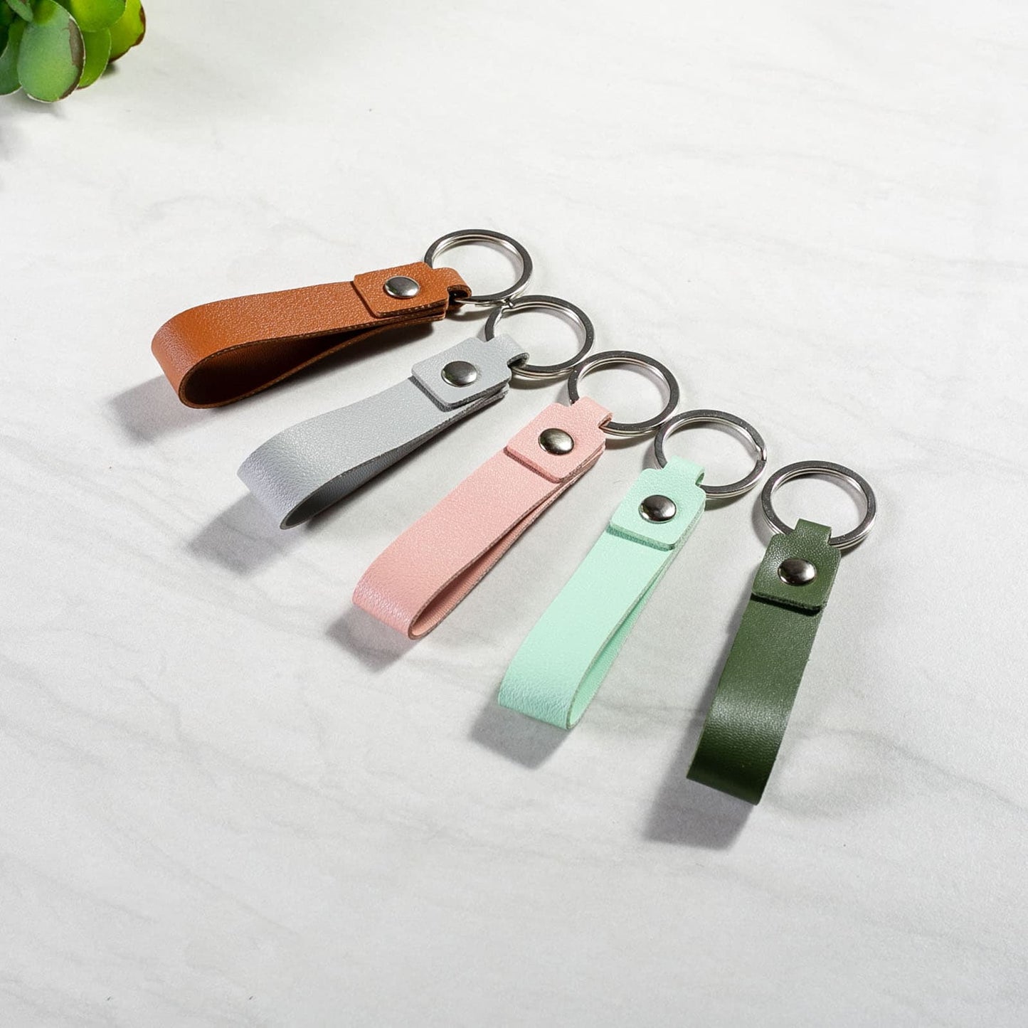 Personalized Leather Keychain
